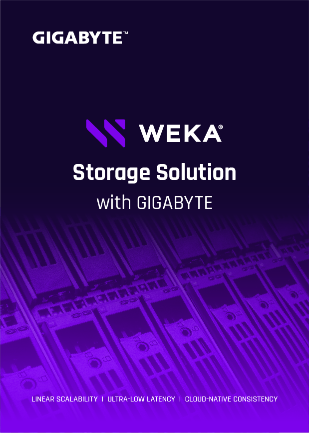 GIGABYTE x WEKA Storage Solution